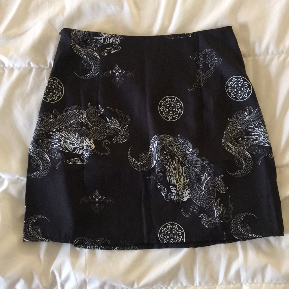 black skirt